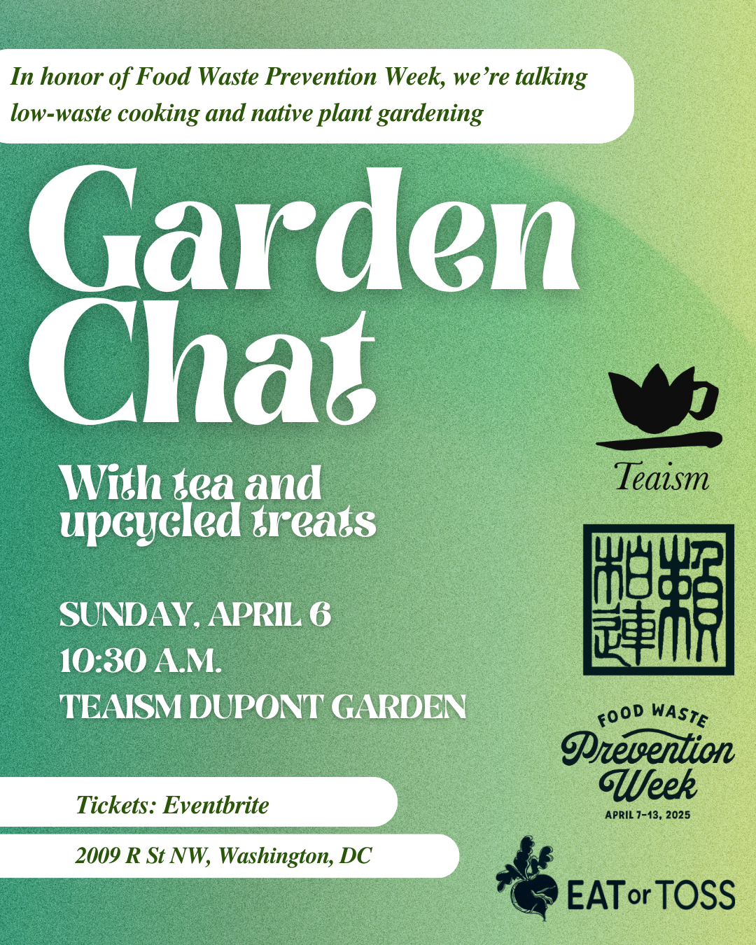 Garden Chat - DMV Food Waste Prevention Week 2025